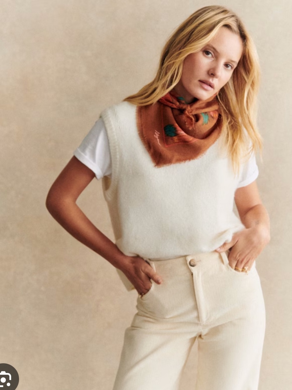 Sezane Samuel Jumper in Ecru